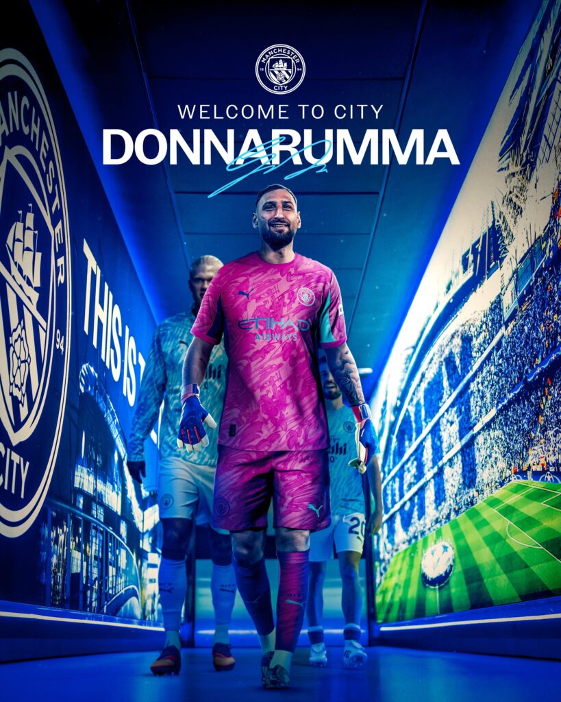 Man City Sign PSG Goalkeeper Donnarumma